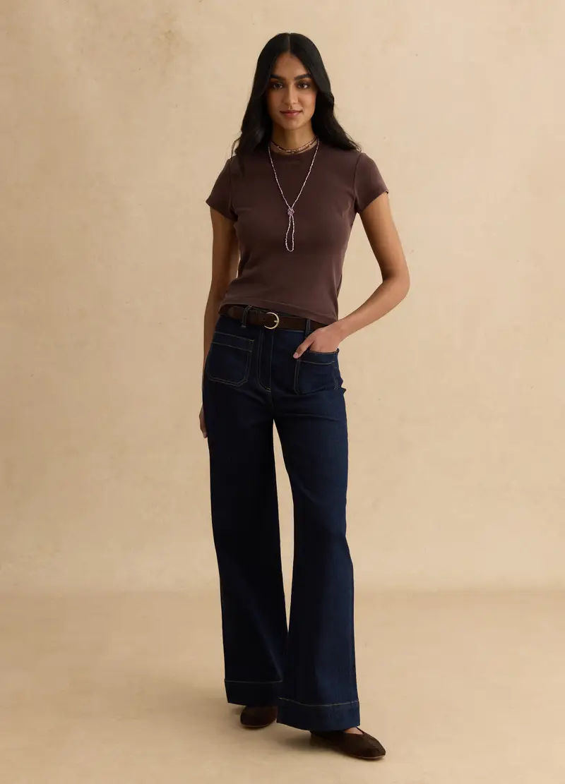 LES COPAINS T-shirt Donna Marrone 4330479 miniatura 2