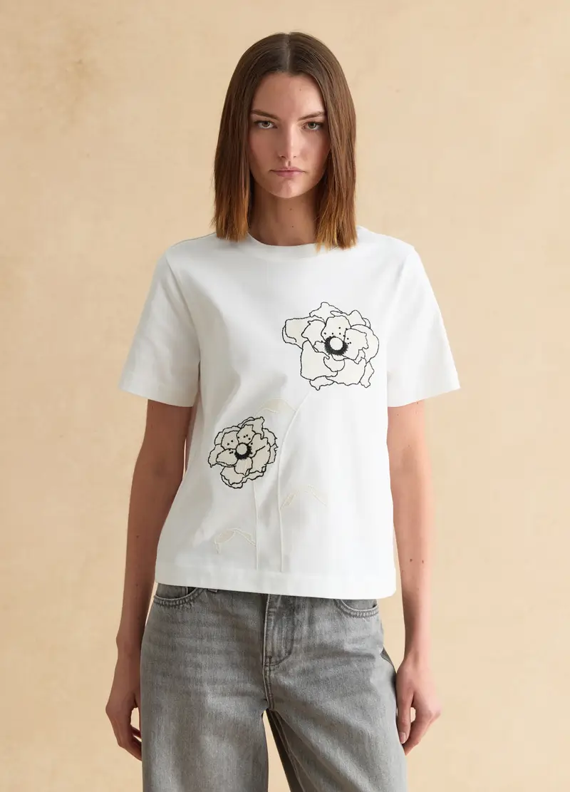 LES COPAINS T-shirt Donna Bianco 4330485 miniatura 3