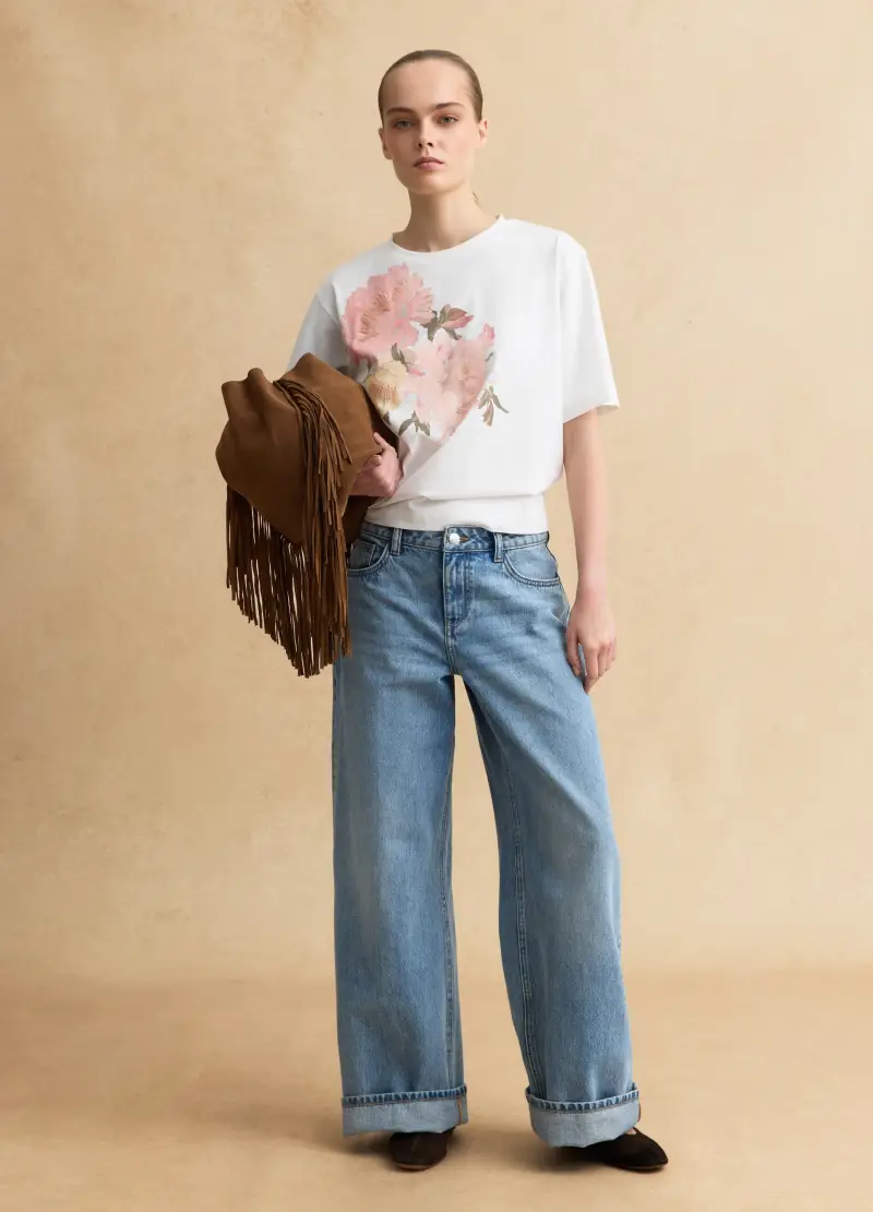 LES COPAINS T-shirt Donna Multicolore 4123238 miniatura 2