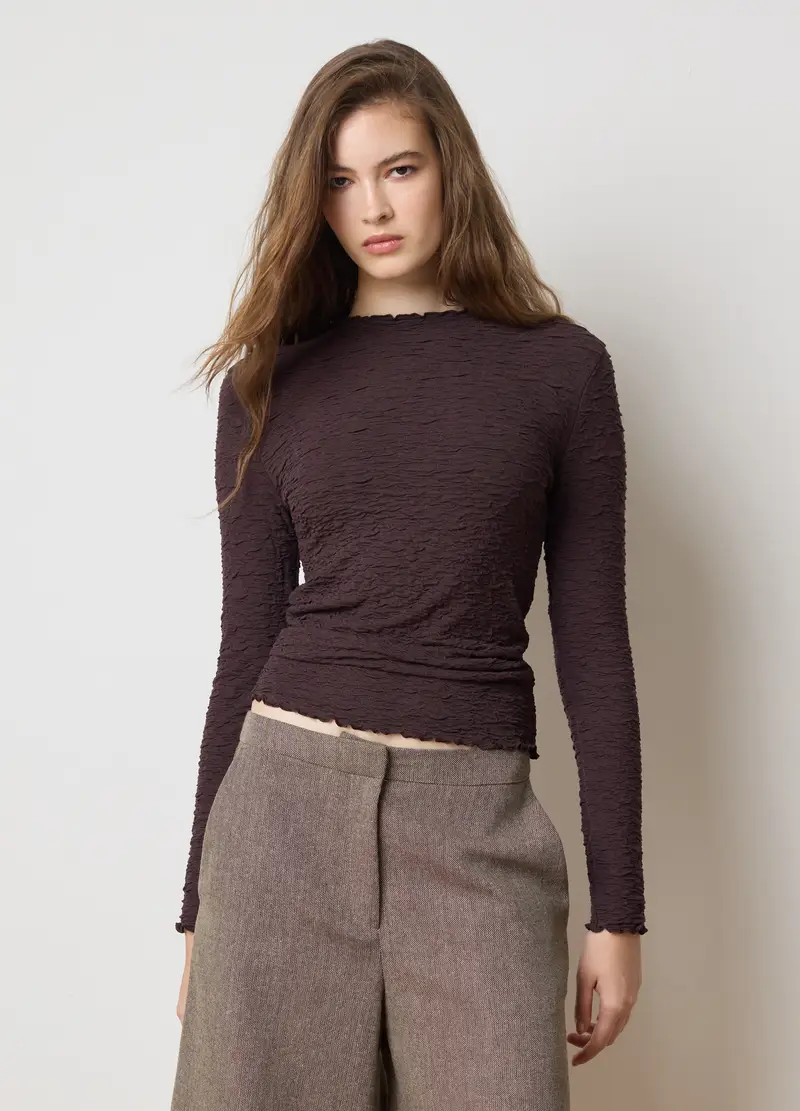 LES COPAINS T-shirt Donna Marrone 4153720 miniatura 2