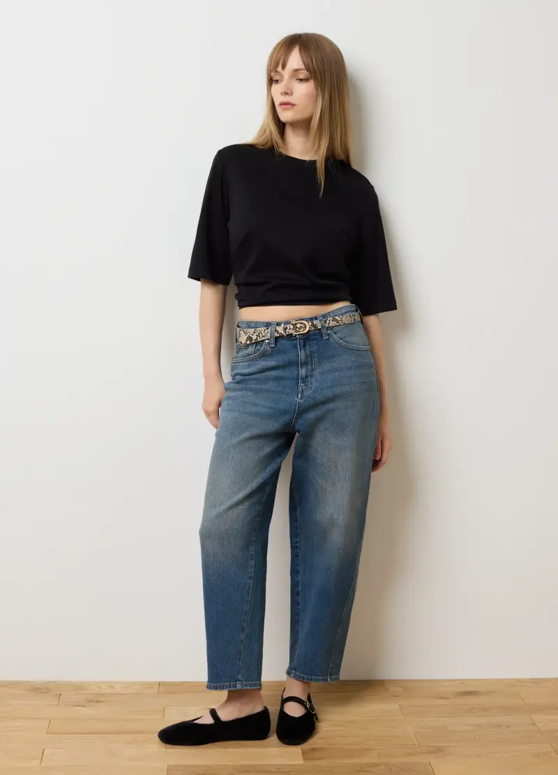 LES COPAINS T-shirt Donna Nero 4122587 miniatura 2