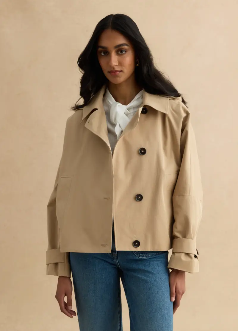 LES COPAINS Trench Donna Beige 4329540 miniatura 3