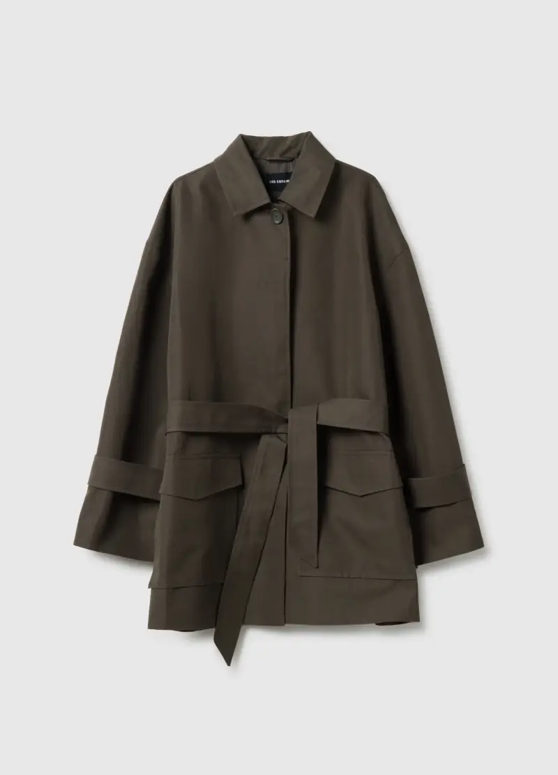 LES COPAINS Trench Donna Verde 4154131