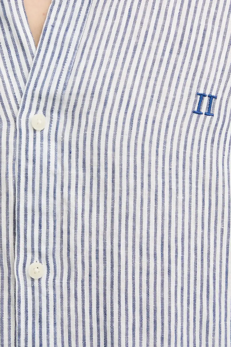 camicia di lino colore bianco miniatura 5