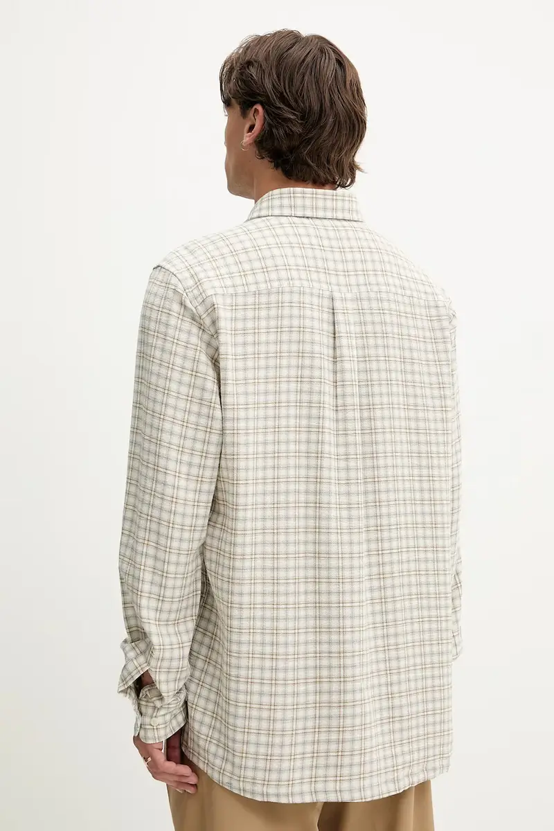 camicia uomo colore beige 1000104 miniatura 3