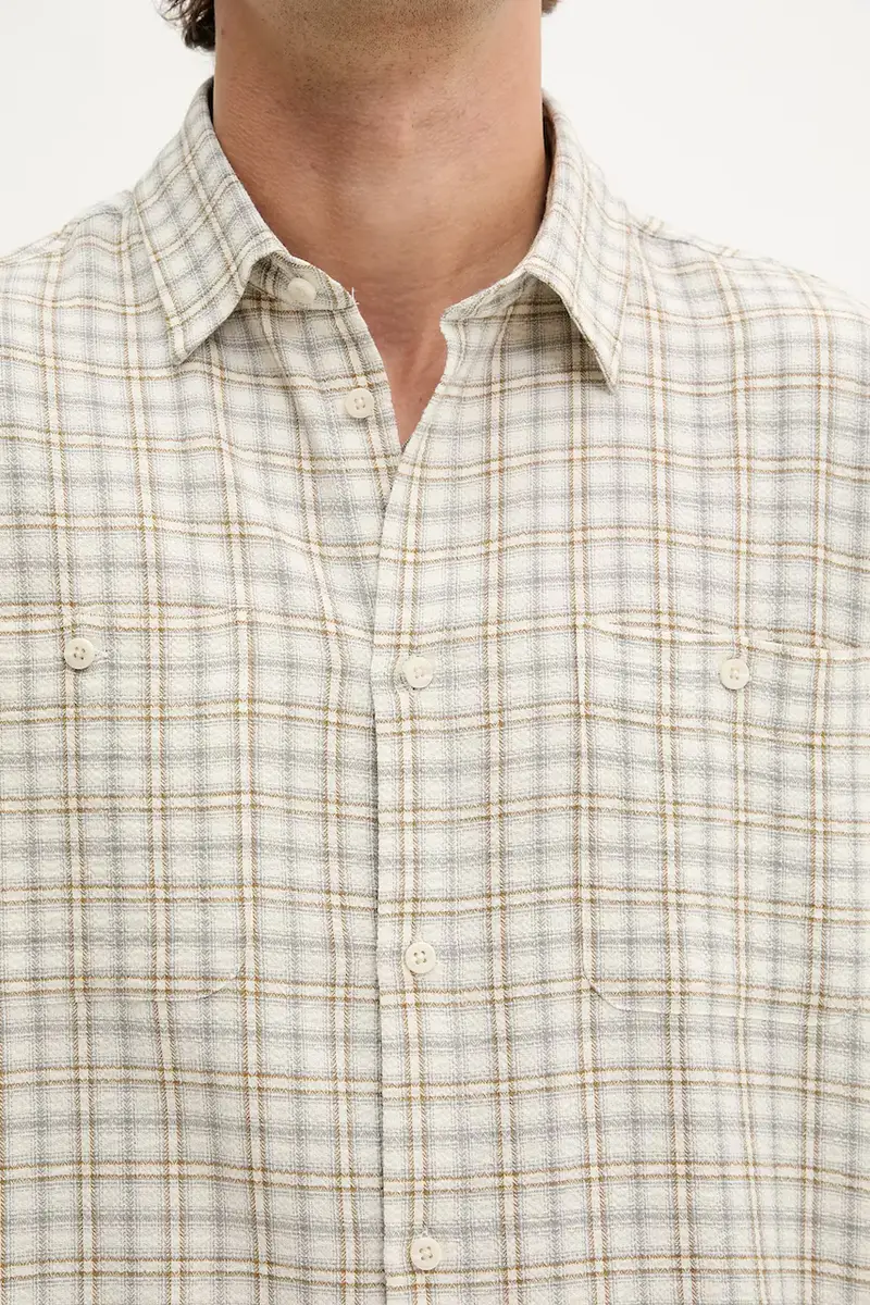 camicia uomo colore beige 1000104 miniatura 5