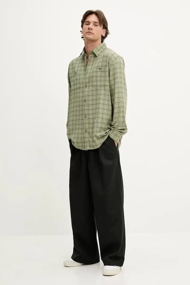 camicia uomo colore verde 1000104 miniatura 2