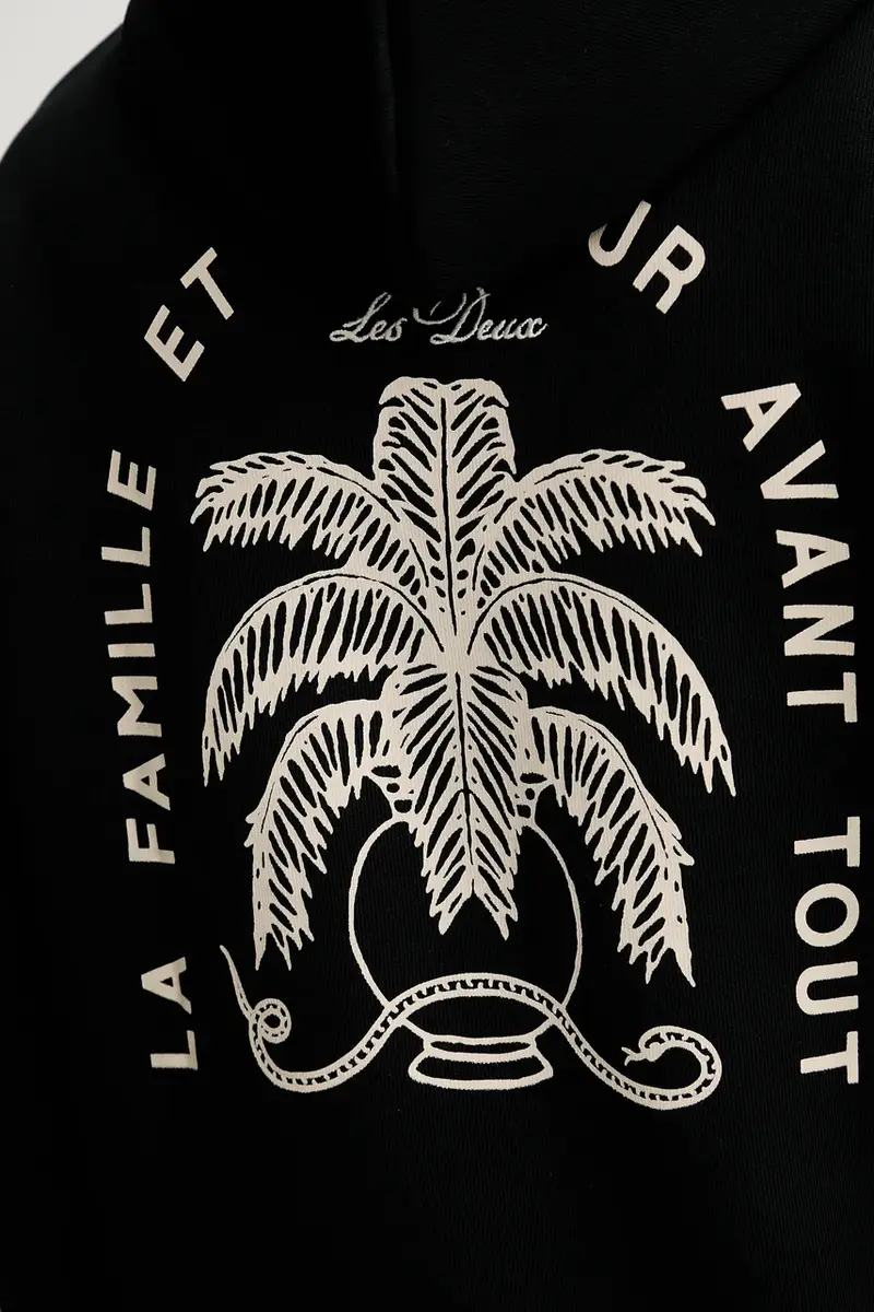 felpa in cotone uomo colore nero con cappuccio 1000214 miniatura 5