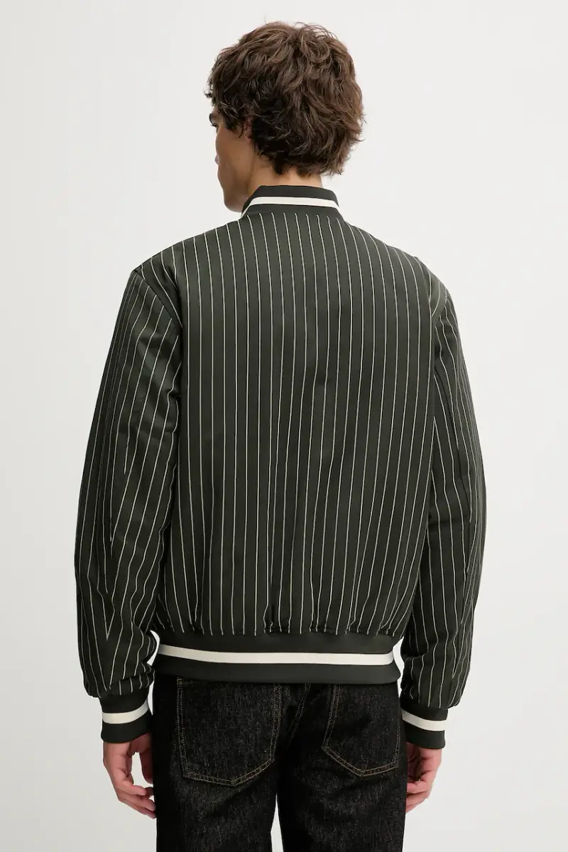 giacca bomber Varsity Verde miniatura 3