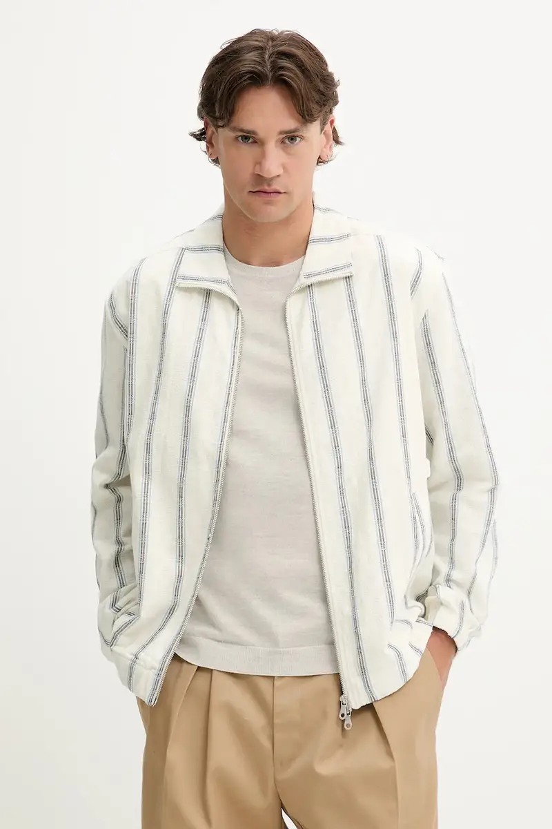 giacca in cotone colore beige 1000131