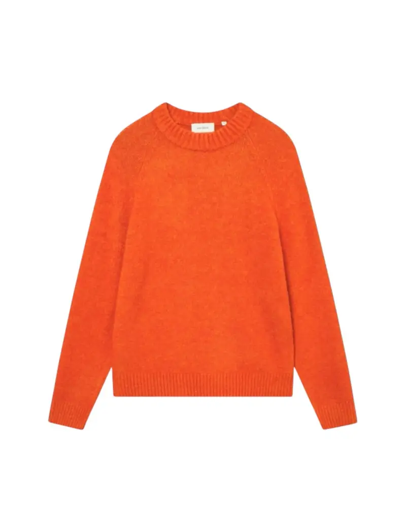 Gilbert Crewneck Knit sweater maglione girocollo in lana - Gold Flame S