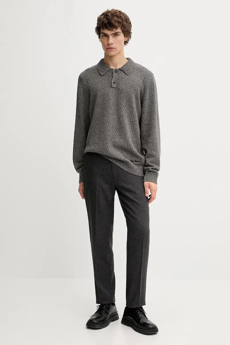 maglione in cotone Billy uomo colore grigio 1000556 miniatura 2