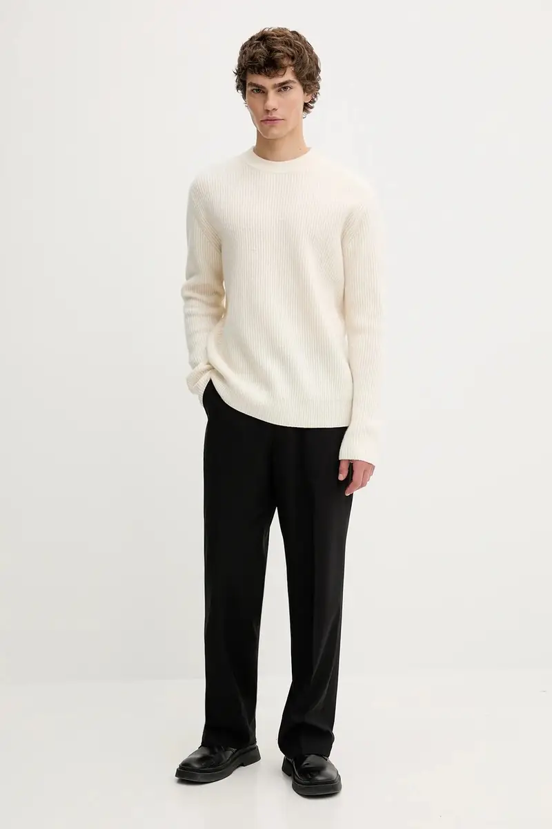 maglione in lana Eddie uomo colore beige 1000471 miniatura 2