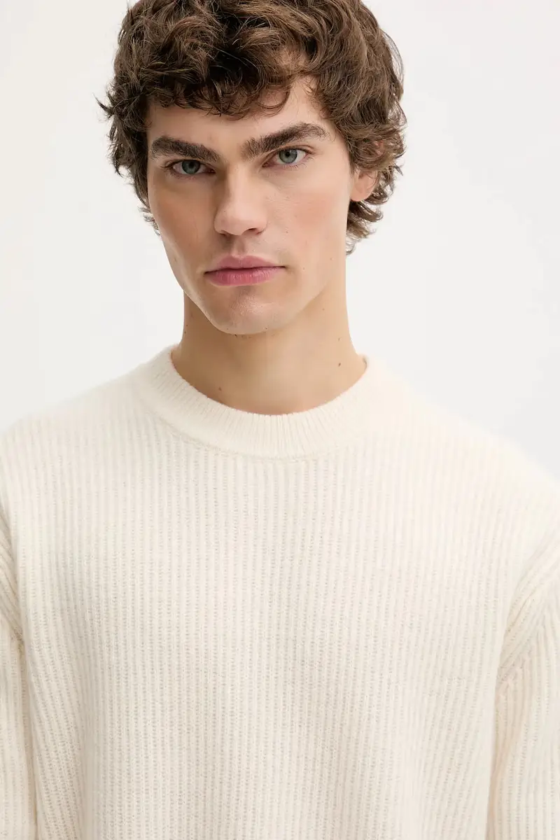 maglione in lana Eddie uomo colore beige 1000471 miniatura 4