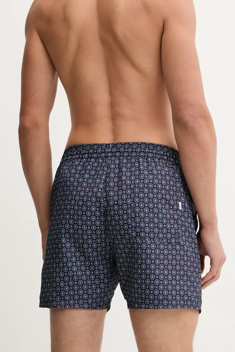 pantaloncini da bagno colore blu navy LDM540029 miniatura 3