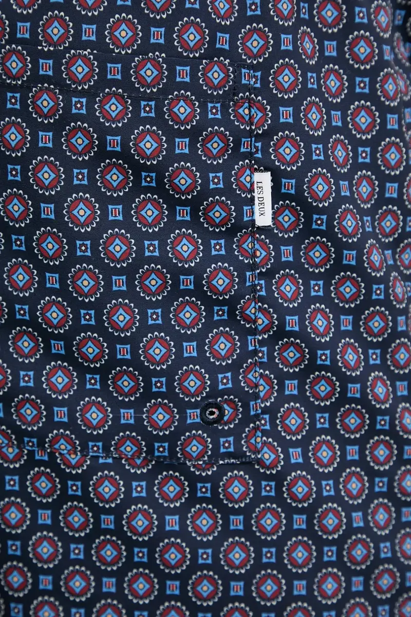 pantaloncini da bagno colore blu navy LDM540029 miniatura 4