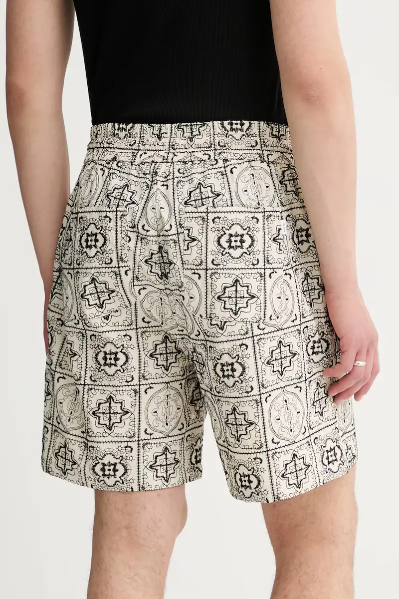 pantaloncini in cotone uomo colore beige 1000109 miniatura 3