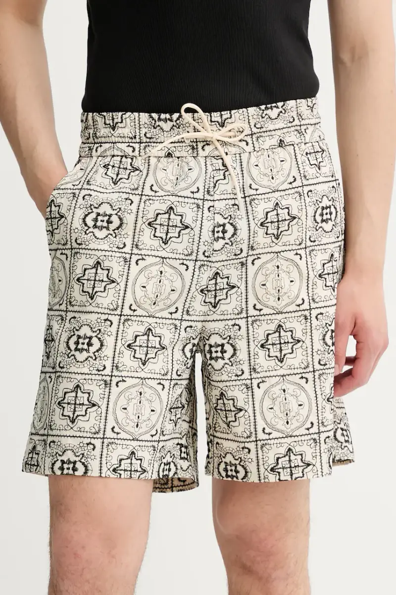 pantaloncini in cotone uomo colore beige 1000109