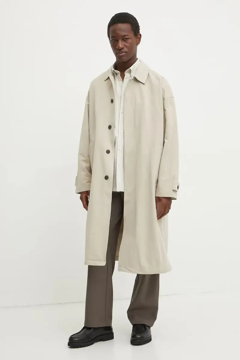 pantaloni in misto lana colore marrone LDM510153 miniatura 2