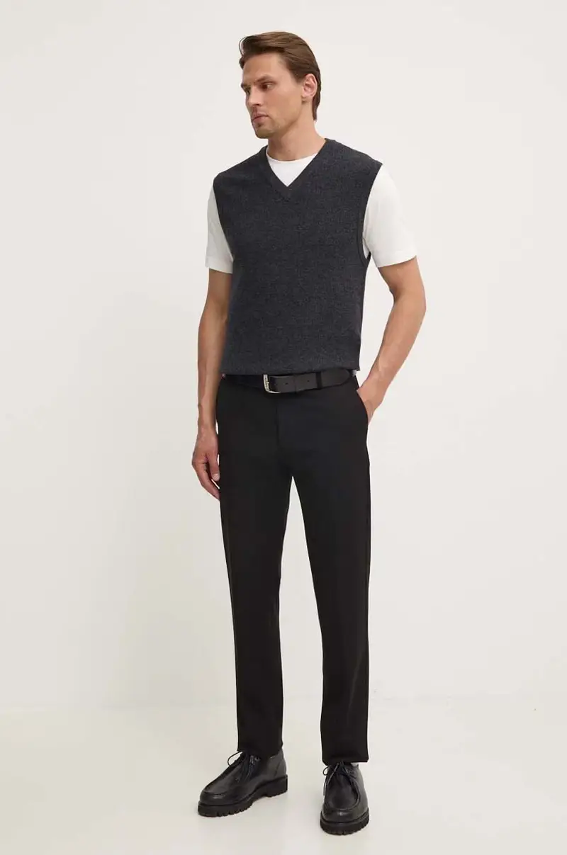 pantaloni uomo colore nero miniatura 2