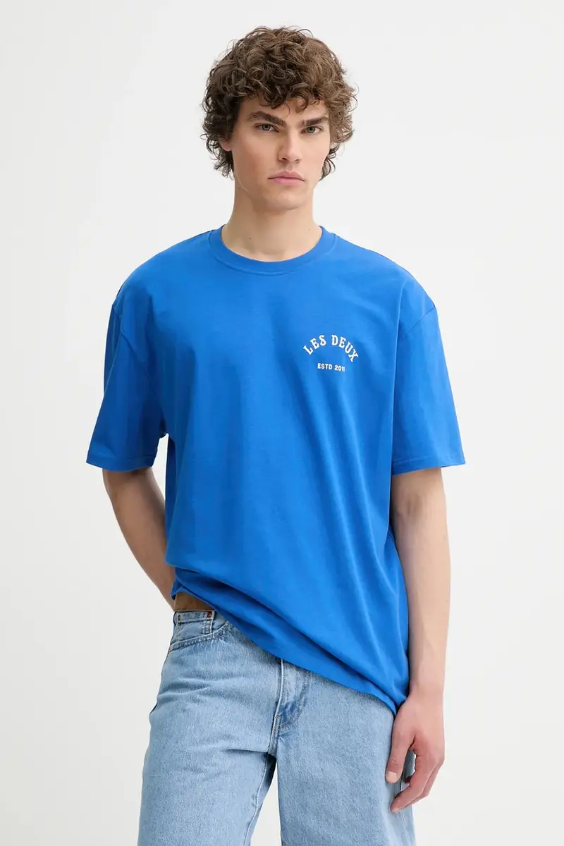 Les Deux T-shirt Uomo Blu 2885884 miniatura 3