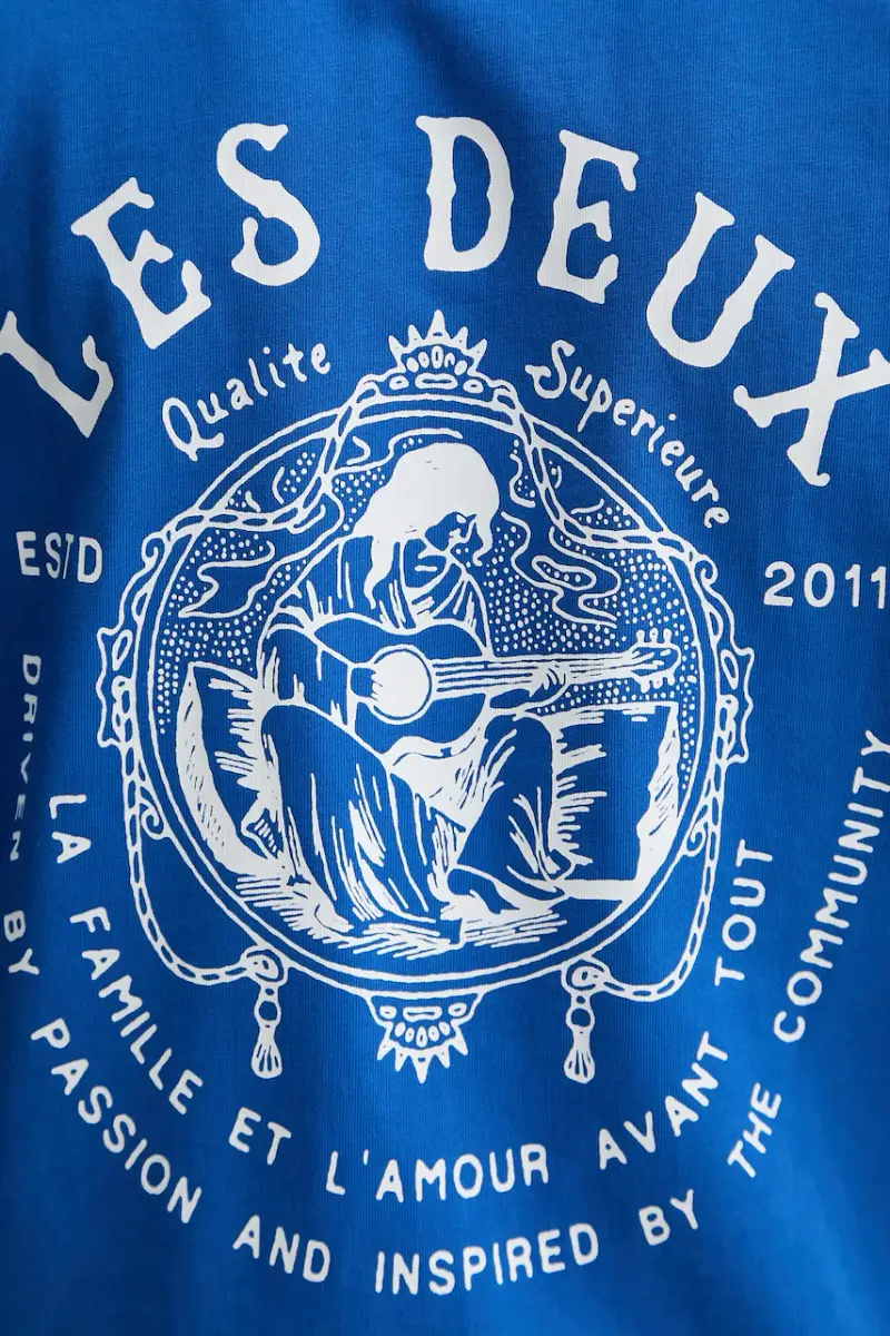 Les Deux T-shirt Uomo Blu 2885884 miniatura 5