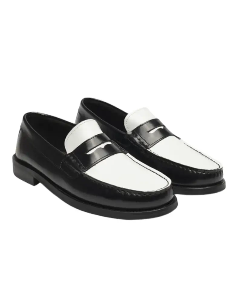 Willard Contrast Loafer mocassino in pelle bicolore - black/white UK 8 - US 8,5 - EU 42