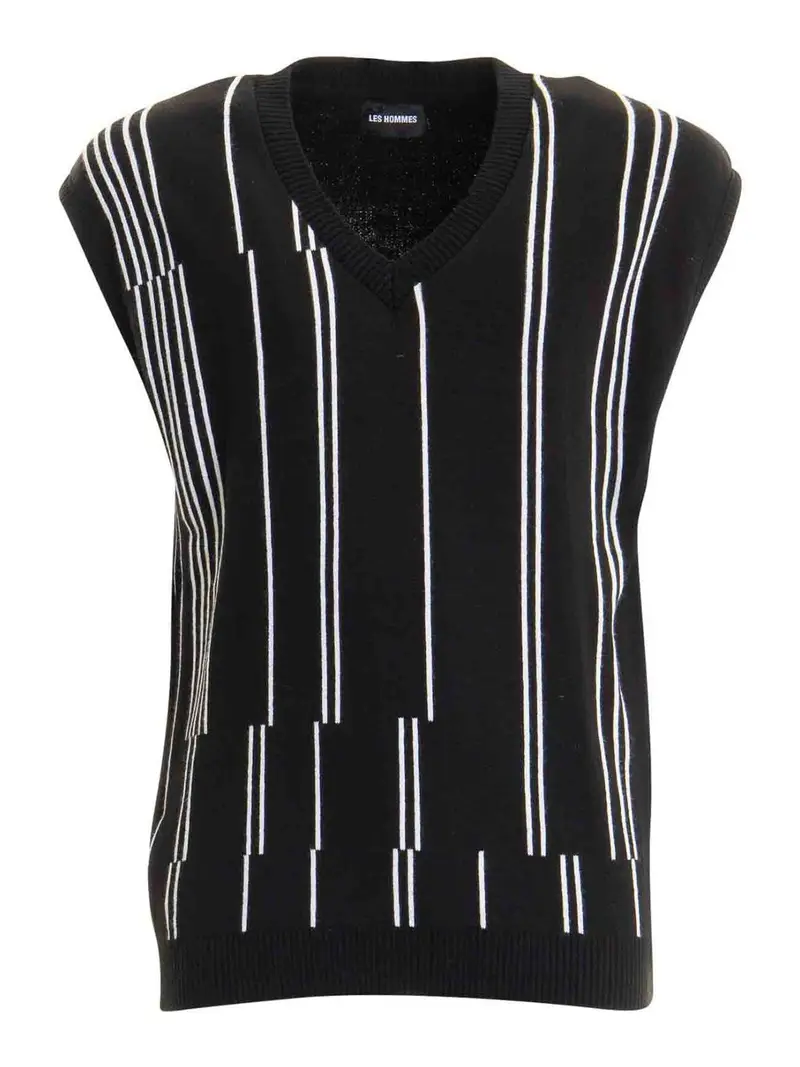 LES HOMMES Gilet Nero 3339197