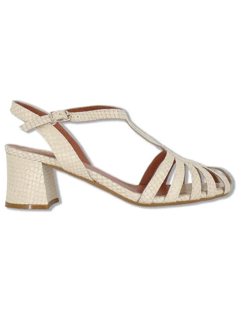 Sandali in pelle off white stampa wips Donna 9711 100