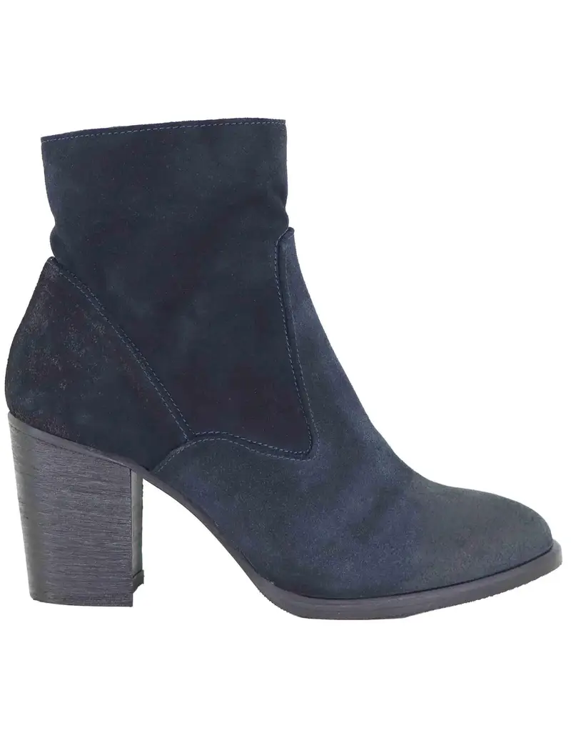 Stivaletti in camoscio blu vintage Donna 9754 002