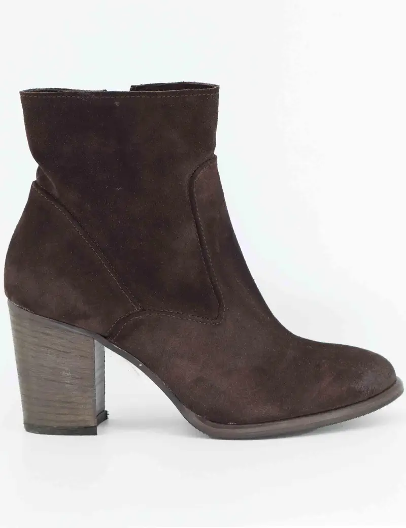 Stivaletti in camoscio marrone vintage Donna 9754SLIM 014