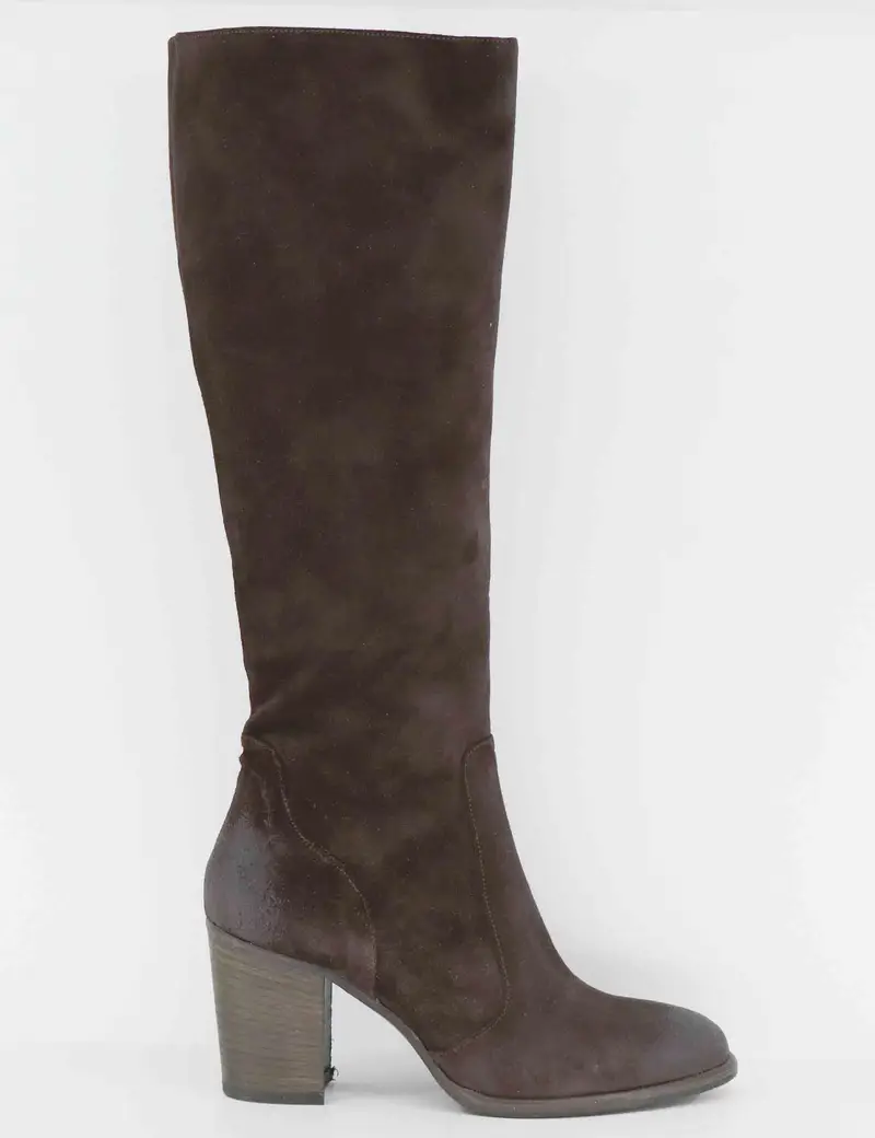 Stivali in camoscio vintage marrone Donna 9780 014