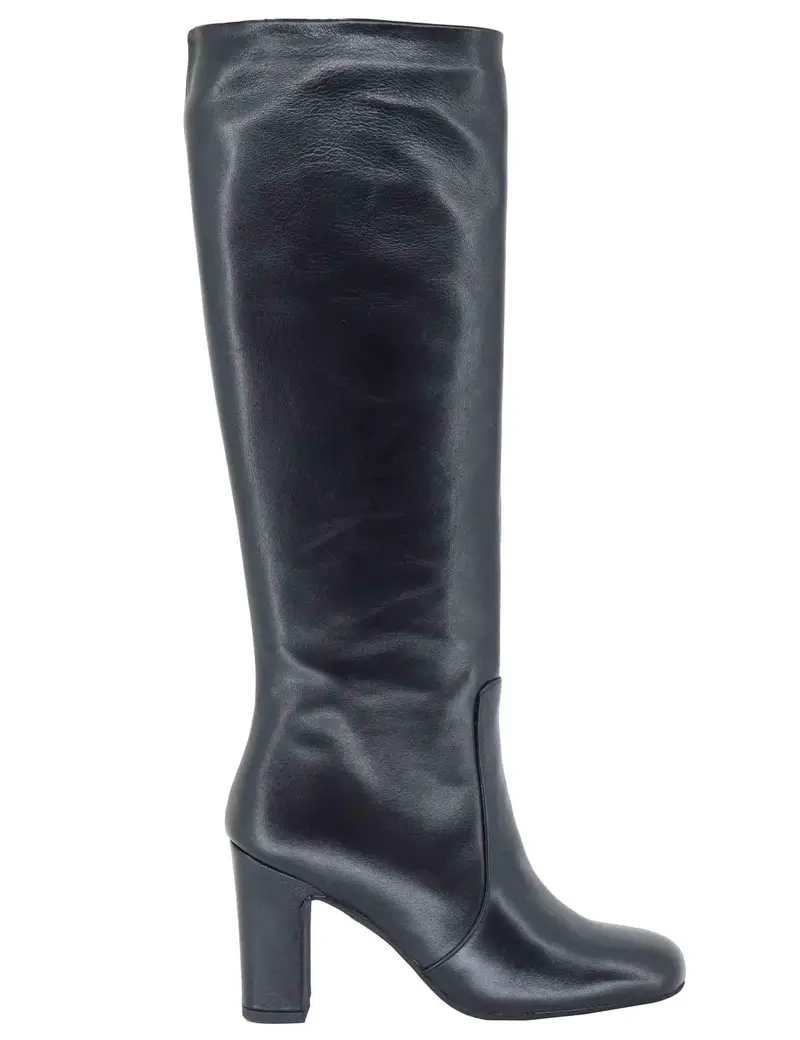 Stivali in pelle nera Donna 3380 001