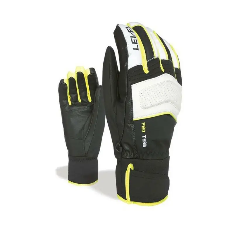 Guanti Sci Uomo Pro Team Nero Giallo Uomo 10
