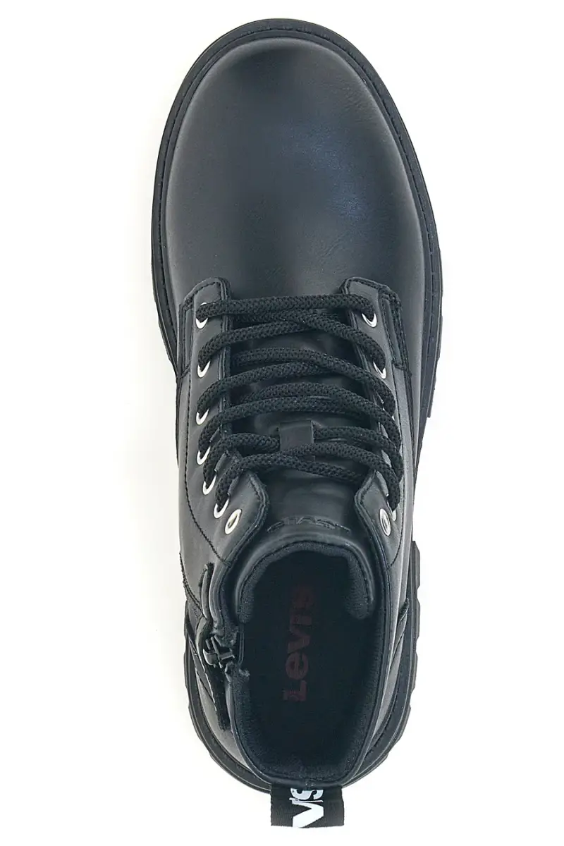Anfibi neri con suola carrarmato e zip laterale Levi s VPHR0002S [NERO] miniatura 3