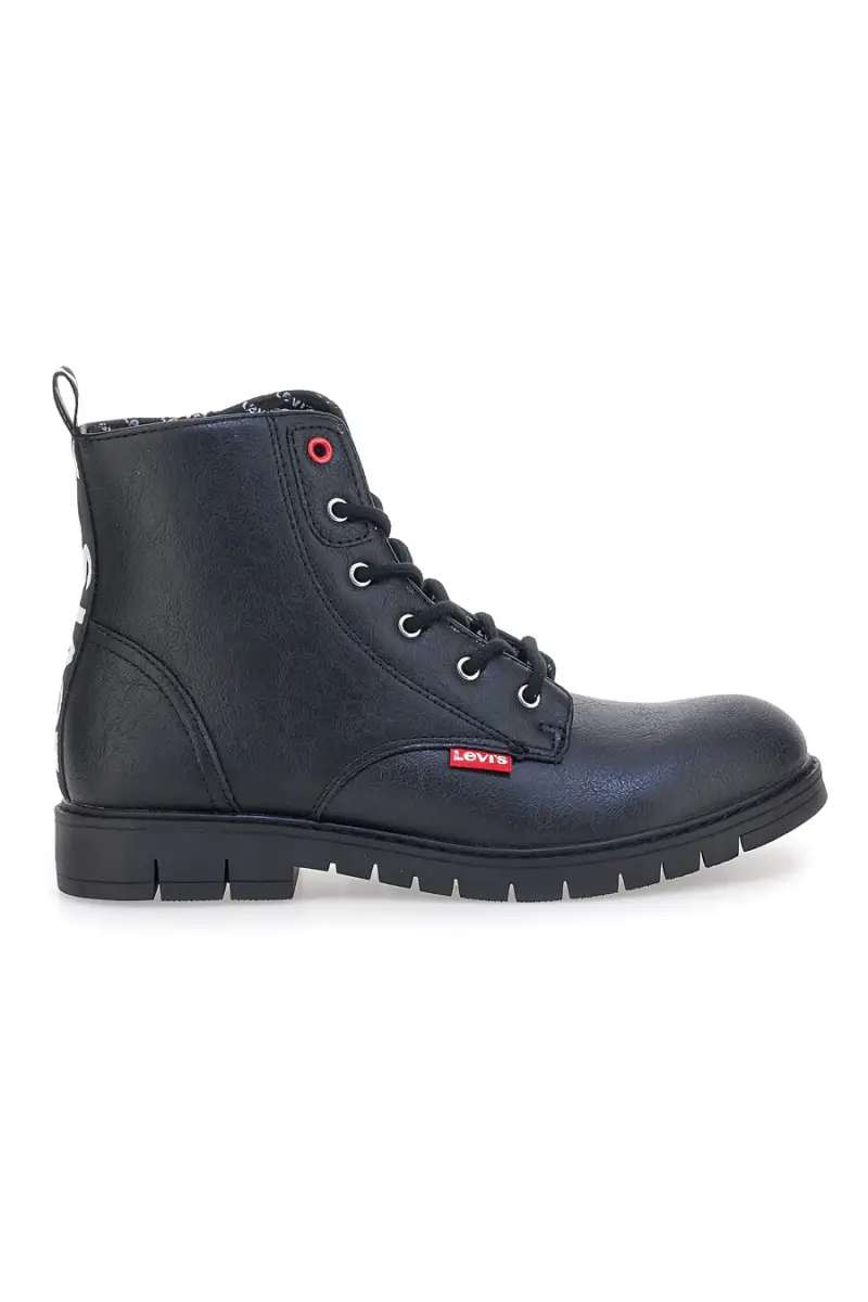 Anfibi neri con zip laterale e dettagli logati Levi s VPHI0098S [NERO]