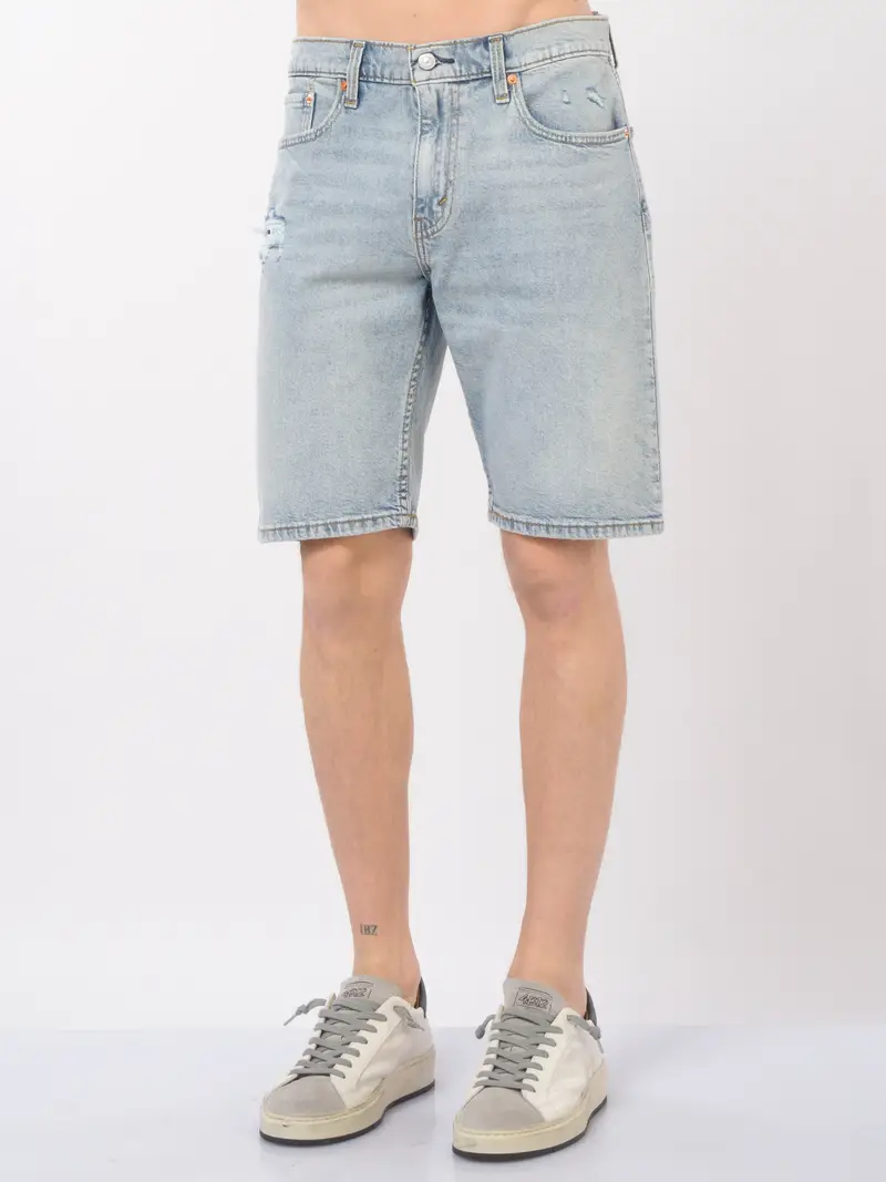 bermuda da uomo Levi s® denim 405 con rotture Blu