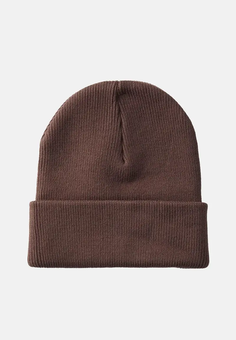 Berretto di lana Backpatch marrone per uomo e donna miniatura 2