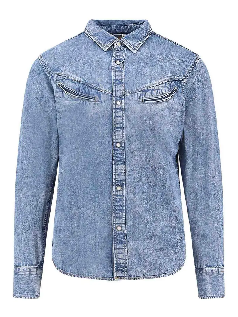 Camicia Denim Lavaggio Medio