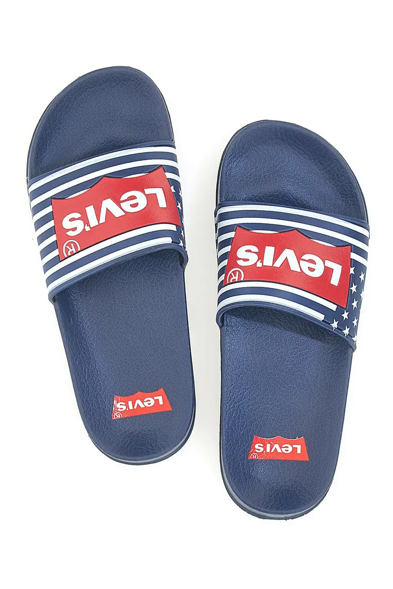 Ciabatte Navy con Logo Rosso in Silicone LEVI'S POOL [NAVY]