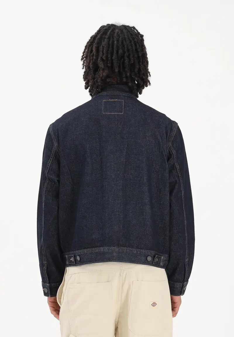 LEVI S Giubbotto Trucker Embarcadero Station in denim blu da uomo miniatura 3