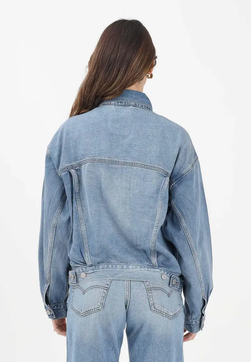 LEVI S Giubbotto Trucker in denim medio da donna miniatura 3