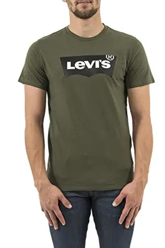 Levi's Housemark Graphic Tee, Uomo, Tech Olive Night, M