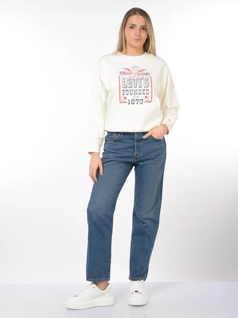 jeans da donna Levi s® 501 Cropped cinque tasche Blu miniatura 2