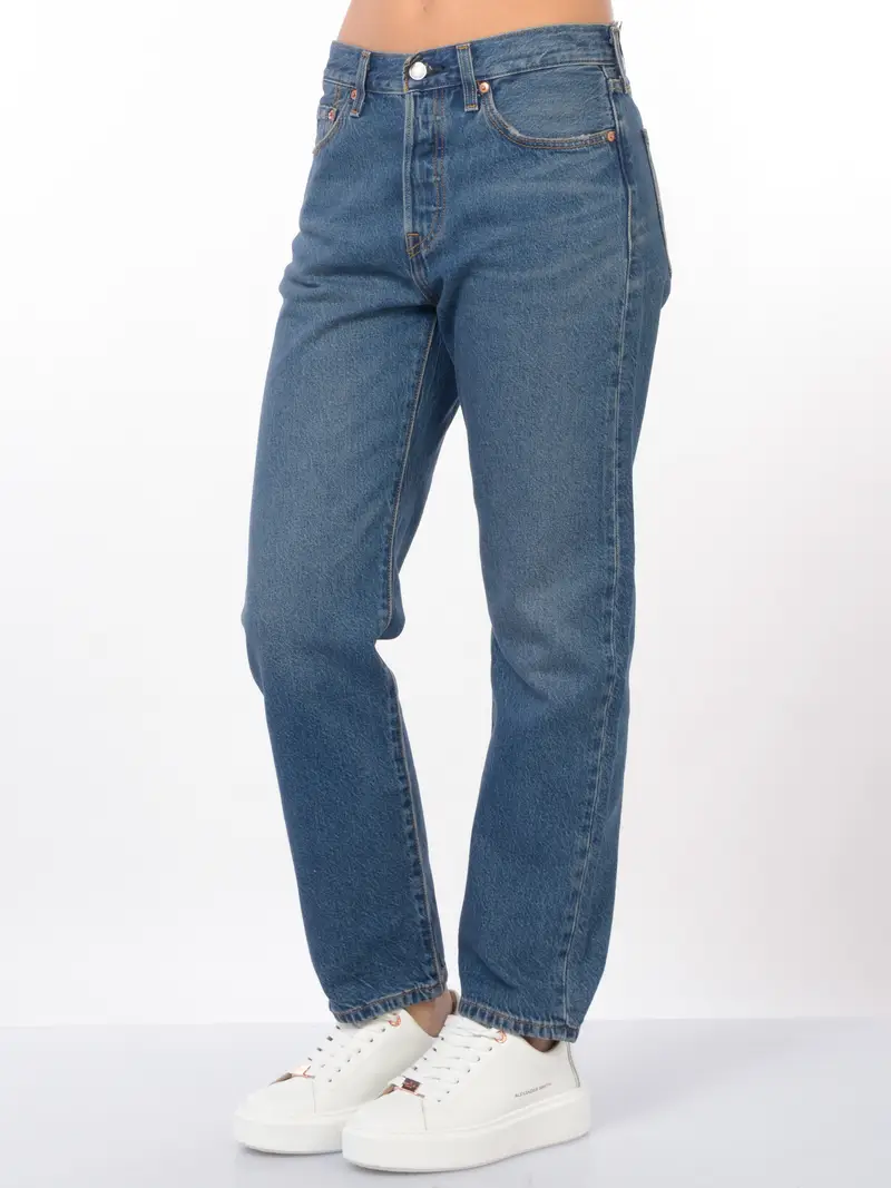 jeans da donna Levi s® 501 Cropped cinque tasche Blu