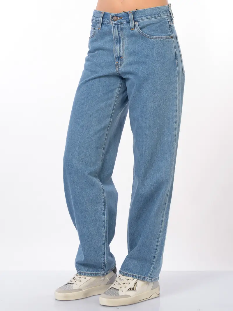 jeans da donna Levi s® Baggy Dad con lavaggio medio Blu