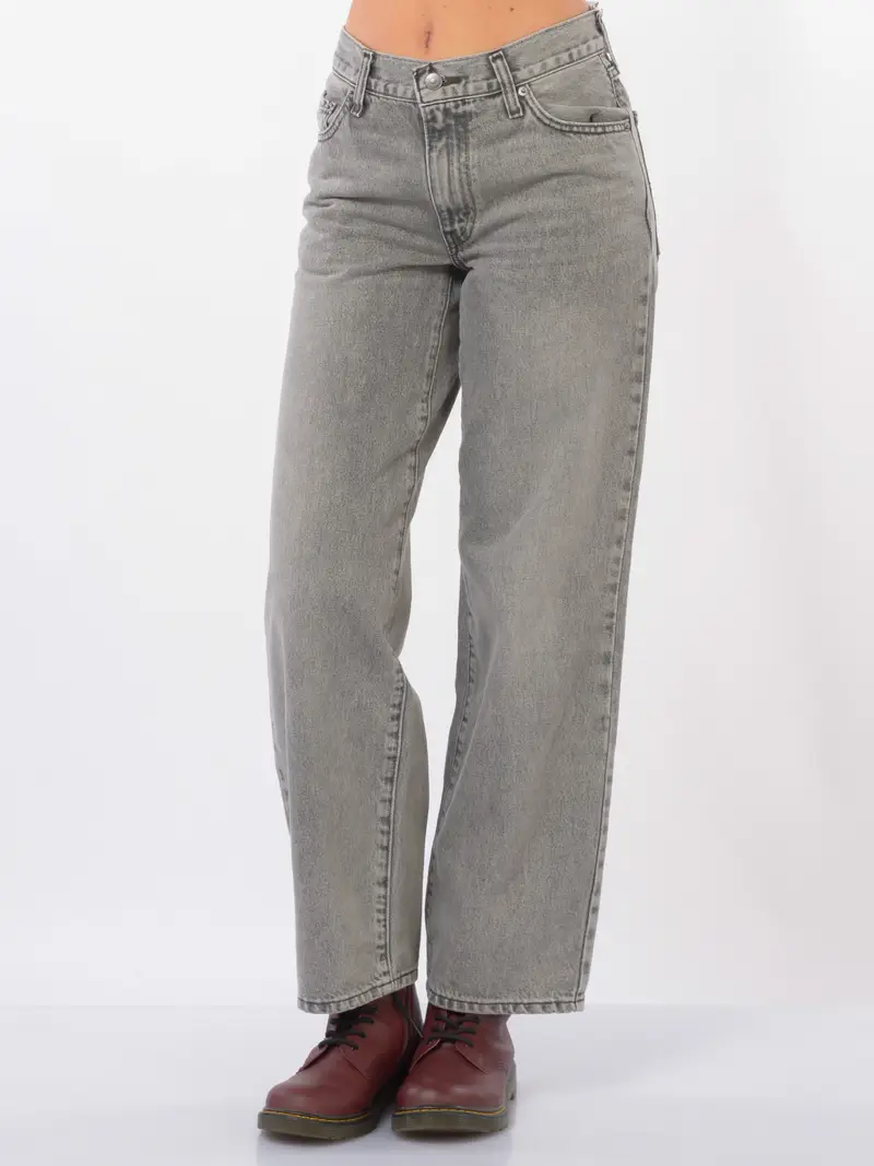 jeans da donna Levi s® Baggy Dad lavaggio grigio