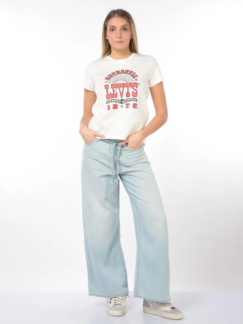 jeans da donna Levi s® XL Straight in cotone e lino Blu miniatura 2