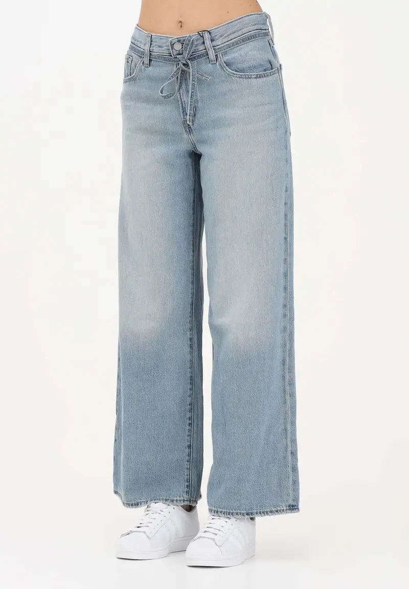 LEVI S Jeans XL Dritti in denim chiaro da donna
