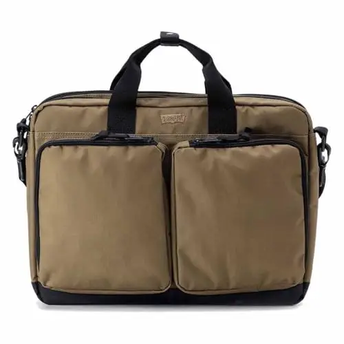Levi's L- Pacchetto Messenger Bag, Backpack Uomo, Khaki Scuro, Taglia Unica